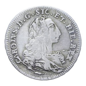obverse: REGNO DI SICILIA CARLO DI BORBONE (1734-1759) 4 TARI  1736 AG. 8,88 GR. qBB
