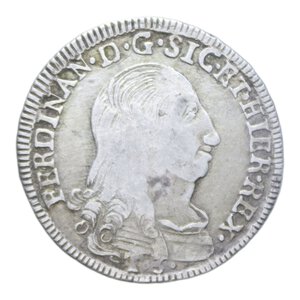 obverse: REGNO DI SICILIA FERDINANDO III (1759-1816) 3 TARI  1796 AG. 6,71 GR. BB