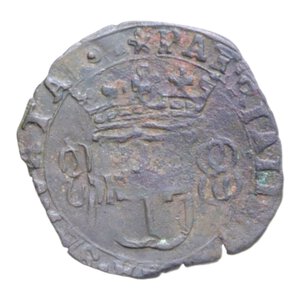 reverse: CARLO EMANUELE I (1580-1630) CAVALLOTTO 3° TIPO 16?? NC CU. 2,14 GR. MIR. 658 qSPL