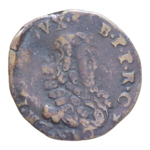 reverse: CARLO EMANUELE II (1638-1675) 2 DENARI 1664 R CU. 1,58 GR. MIR. 829A MB-BB