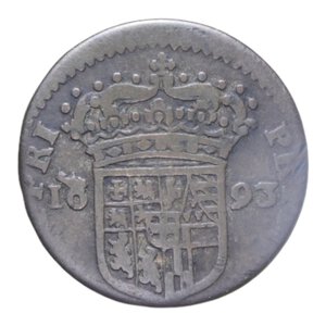 reverse: VITT. AMEDEO II (1675-1730) 2,5 SOLDI 1693 RR 3,09 GR. MIR.872C qBB