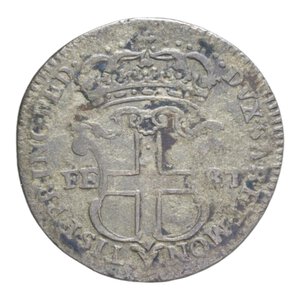 reverse: CARLO EMANUELE III (1730-1773) 5 SOLDI 1742 NC MI. 4,40 GR. MIR. 936A qBB