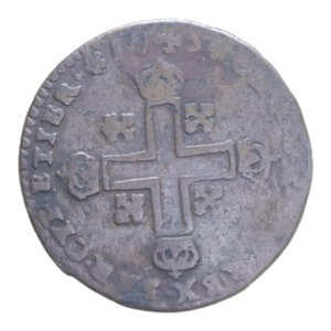 reverse: CARLO EMANUELE III (1730-1773) SOLDO 1745 R CU. 1,64 GR. MIR. 939h qBB