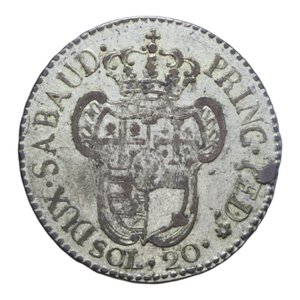 reverse: VITT. AMEDEO III (1773-1796) 20 SOLDI 1794 MI. 5,49 GR. BB