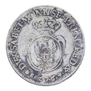 reverse: VITT. AMEDEO III (1773-1796) 7,6 SOLDI 1783 MI. 4,71 GR. MB-BB