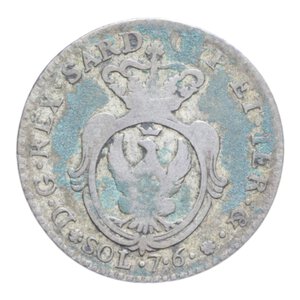 reverse: CARLO EMANUELE IV (1796-1800) 7,6 SOLDI 1799 NC MI. 4,85 GR. MB-BB
