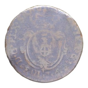 reverse: CARLO EMANUELE IV (1796-1800) 7,6 SOLDI 1801 RRRR MI. 4,93 GR. MB