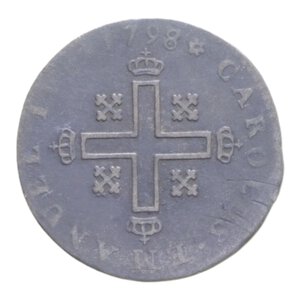 reverse: CARLO EMANUELE IV (1796-1800) 1 SOLDO 1798 MI. 1,96 GR. BB