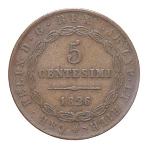 reverse: VITT. EMANUELE II RE ELETTO (1859-1861) 5 CENT. 1826 BOLOGNA R CU. 10,23 GR. BB/BB+