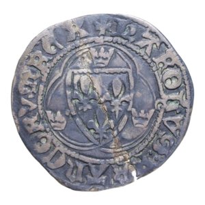 obverse: FRANCIA CARLO VII (1422-1461) BIANCO ALLA CORONA AG. 2,44 GR. BB
