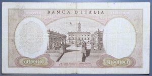 obverse: REPUBBLICA ITALIANA 10000 LIRE 1962 MICHELANGELO SERIE SOSTITUTIVA W R qBB