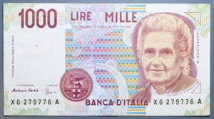 reverse: REPUBBLICA ITALIANA 1000 LIRE 1998 MONTESSORI SERIE SOSTITUTIVA XG-A BB-SPL