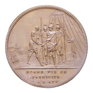 reverse: MEDAGLIA SVIZZERA 1740-1750 HISTORIE DE LA REPUBLIQUE ROMAINE CU. 13,26 GR. 31,6 MM. qFDC