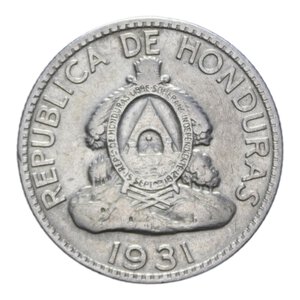 obverse: HONDURAS 50 CENT. 1931 NC AG. 6,14 GR. BB