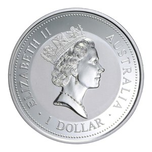 reverse: AUSTRALIA 1 DOLLARO 1994 KOOKABURRA AG. 31,97 GR. PROOF