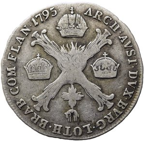 reverse: AUSTRIA. Franz II. 1/4 Kronenthaler 1795 C (Praga). Ag (7,19 g). KM#60. MB