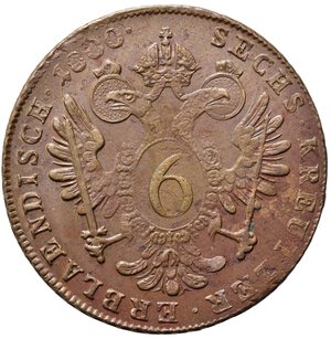reverse: AUSTRIA. Francesco II (1792-1835). Hall. 6 Kreuzer 1800 F. KM#2128. qSPL
