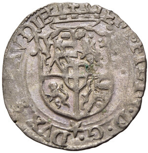 obverse: Emanuele Filiberto (1553-1580). Soldo 1571. Mi (1,78 g). qSPL