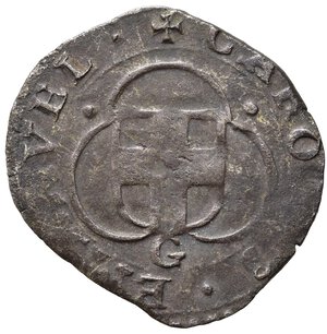 obverse: Savoia. Carlo Emanuele I (1580-1630). Parpagliola III tipo 1585 o 1586 G. Mi (1,51 g). Gex. MIR 668/h o 668/k. qBB