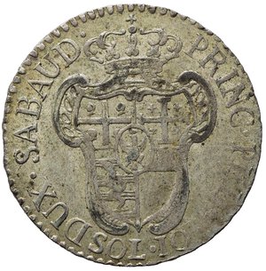 reverse: Vttorio Amedeo III (1773-1796). 10 soldi 1795. Mi. qSPL