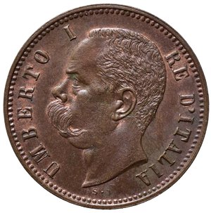obverse: SAVOIA. Umberto I (1878-1900). 2 centesimi 1897 Roma. FDC