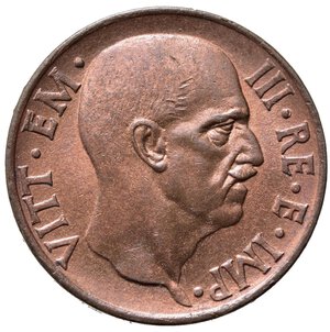 obverse: Vittorio Emanuele III (1900-1943) 5 Centesimi 1938. Cu. Gig. 286. FDC rame rosso