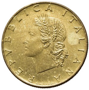 obverse: REPUBBLICA ITALIANA. 20 lire 1957 gambo largo 