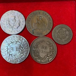obverse: Estere. Lotto di 5 monete. Cu. Stati Uniti, Canada, Portogallo, Indocina Francese, Argentina. MB