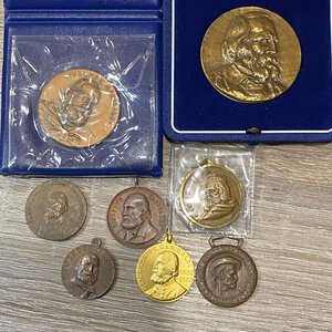 obverse: MEDAGLIE. Lotto di 8 medaglie Giuseppe Garibaldi. SPL-FDC