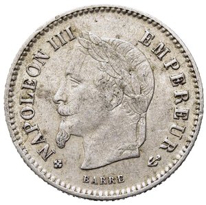 obverse: FRANCIA. Napoleone III. 20 Centimes 1867 BB (Strasburgo). BB+