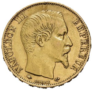 obverse: FRANCIA. Napoleone III. 20 Francs 1860 A. Au. BB