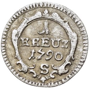 reverse: GERMANIA. Brandenburg-Ansbach. Christian Friedrich Karl Alexander (1757-1791). 1 Kreuzer 1790 S (Schwabach). BB+