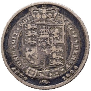 reverse: GRAN BRETAGNA. Giorgio IV (1820-1830). 6 pence 1824. Ag. MB-BB