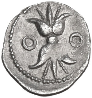 reverse: Bruttium, Locri Epizephyrii. AR Diobol, c. 350-300 BC