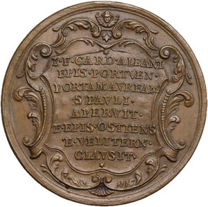 reverse: Pio VI (1775-1799), Giovanni Angelo Braschi. Medaglia 1775 A. I per il Giubileo