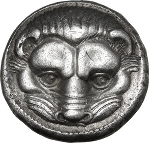 obverse: Bruttium, Rhegion. AR Tetradrachm, c. 420-410 BC