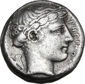 reverse: Bruttium, Rhegion. AR Tetradrachm, c. 420-410 BC