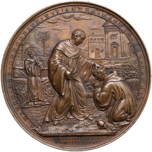 reverse: Gregorio XVI (1831-1846), Bartolomeo Alberto  Cappellari. Medaglia 1834 A. IV per la visita del Pontefice all Ospizio Apostolico del San Michele di Roma