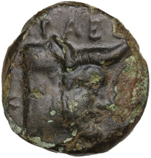 obverse: Bruttium(?), Breig. AE 18 mm. (Hemiobol?), c. 340-320 BC