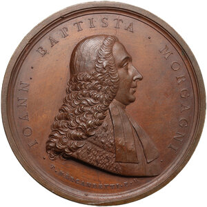 obverse: Giovanni Battista Morgagni (1682-1771), medico e anatomista. Medaglia 1808