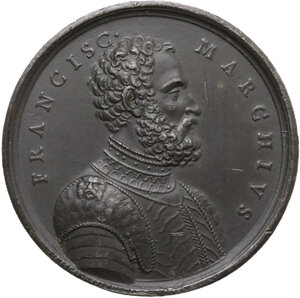 obverse: Francesco de Marchi (1504-1576), ingegnere militare e pioniere della scalata al Gran Sasso.. Medaglia 1819