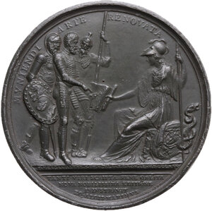 reverse: Francesco de Marchi (1504-1576), ingegnere militare e pioniere della scalata al Gran Sasso.. Medaglia 1819