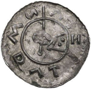 reverse: Bohemia.  Vratislav II (1033-1092). Denar, Praha (Prague) mint