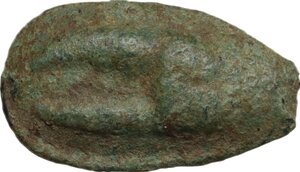 reverse: Akragas. AE Cast Onkia, c. 450-425 BC