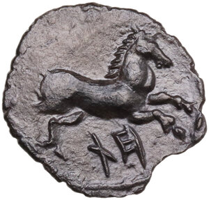 reverse: Akragas. AR Quarter-Shekel, Punic occupation, c. 214-210 BC