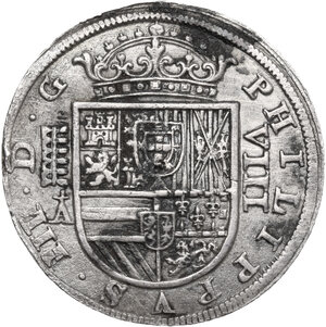 obverse: Spain.  Philip III (1598-1621). 8 Reales 1620 A, Segovie mint
