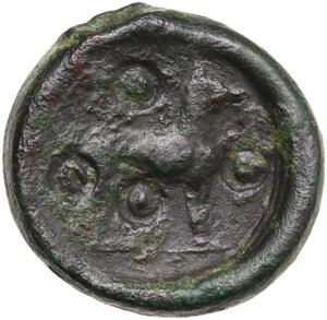 reverse: Segesta. AE Trias, c. 410-400 BC