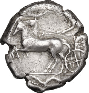 obverse: Syracuse.  Second Democracy (466-405 BC).. AR Tetradrachm, c. 440-430 BC