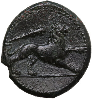 reverse: Syracuse.  Agathokles  (317-289 BC).. AE Litra, c. 308-307 BC