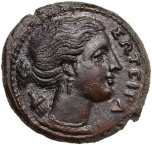 obverse: Syracuse.  Agathokles  (317-289 BC).. AE 24 mm. c. 295-289 BC